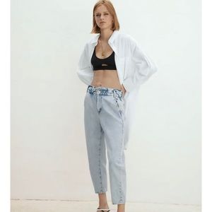 Zara paperbag baggy pants